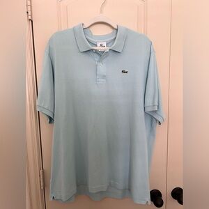 Light blue Pique Lacoste polo